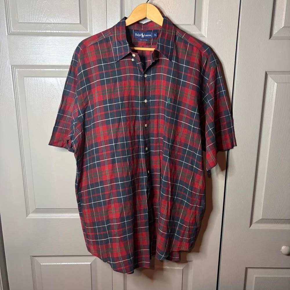 Polo Ralph Lauren plaid button up shirt Size XL